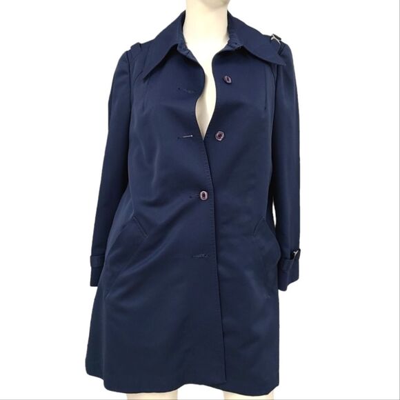 Vintage Atkins Wool Lined Short Trench size 8 - Picture 1 of 9